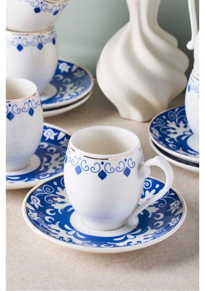 Mavişehir 6 Kişilik Porselen Kahve Fincanı Takımı modelleri