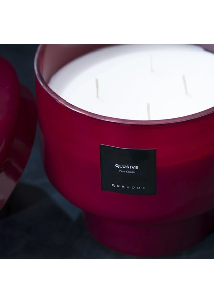 Lois Cam Kapaklı Bordo Mum 1000 gr fırsatları