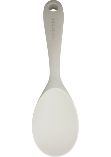 Tekli Isıya Dayanıklı Yanmaz Yapışmaz Silikon Pilav Kaşığı Vanilya