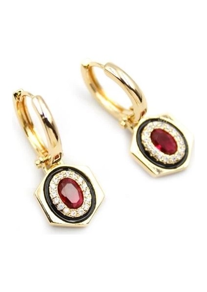 Taşlı Küpe - Pembe fiyatları