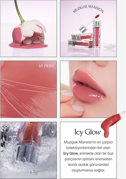 Uzun Süre Parlak Görünüm Sunan Lip Gloss Muzıgae Mansıon Icy Glow (10 Prim) modelleri