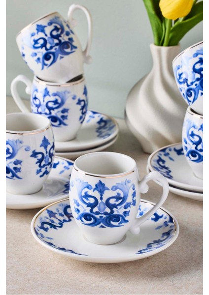 Mavişehir 6 Kişilik Porselen Kahve Fincanı Takımı fiyatları