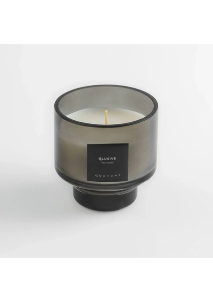 Lois Cam Kapaklı Antrasit Mum 350 gr