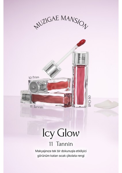 Uzun Süre Parlak Görünüm Sunan Lip Gloss MUZIGAE MANSION Icy Glow (11 Tannin) fiyatları