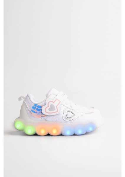 Süse Işıklı Kız Okul Öncesi Beyaz Spor Ayakkabı fiyatları