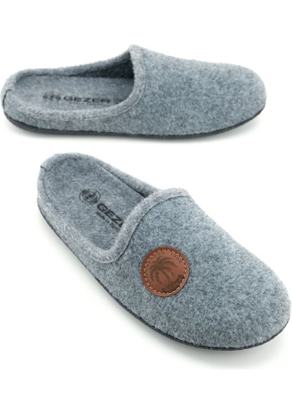 Erkek Kışlık Keçe Çıkarılabilir Iç Taban Rahat Ev Bahçe Gondol Terlik