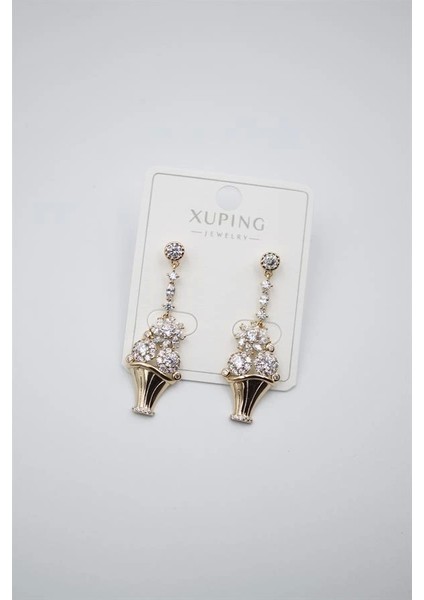 Çiçek Buketi Küpe - Altın fiyatları