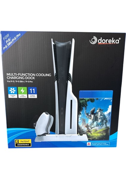 TP5-3537D Ps5 Slim ve Tüm Modeller Için Multi Fonksiyon Soğutma ve Şarj Ünitesi