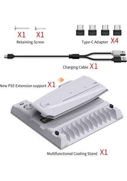TP5-3537D Ps5 Slim ve Tüm Modeller Için Multi Fonksiyon Soğutma ve Şarj Ünitesi indirimleri