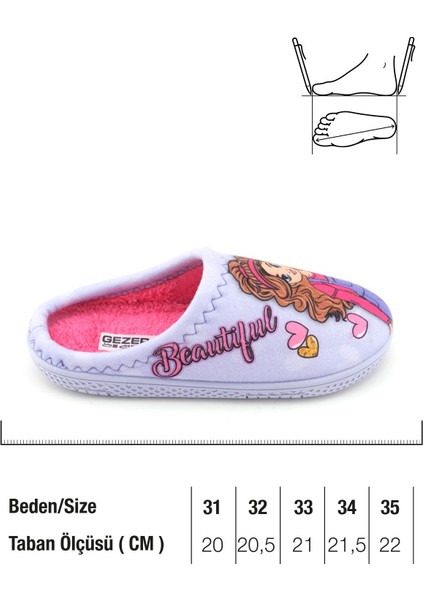 Kız Çocuk Kışlık Rahat Taban Ev Bahçe Gondol Terlik fiyatları