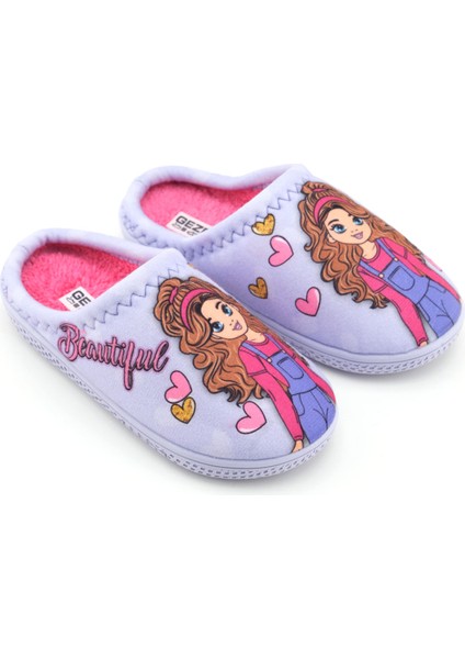 Kız Çocuk Kışlık Rahat Taban Ev Bahçe Gondol Terlik modelleri