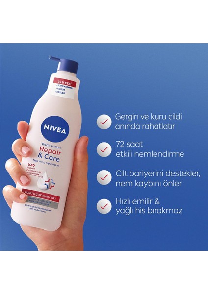 Q10 Sıkılaştırıcı Vücut Losyonu 250ML ve Repair&care Nemlendirici Losyon 400ML, Kaşıntı Rahatlatıcı modelleri