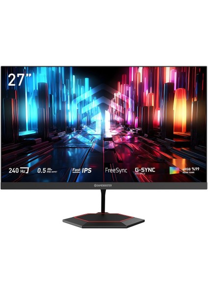 GB-27F240FF 27" 240Hz Fast IPS 0.5ms Mprt Fhd 1xhdmı+1xdp Rgb Flat Gaming Monitör
