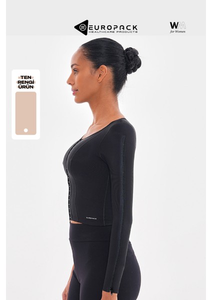 LP-600 Ameliyat Sonrası ve Günlük Kullanım Için Lipedema Kompresyon Korsesi - Kısa Model