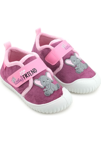 Kız Çocuk Kışlık Tek Cırt Cırtlı Ayarlanabilir Rahat Taban Ev, Bahçe, Okul, Kreş Panduf Ayakkabı modelleri
