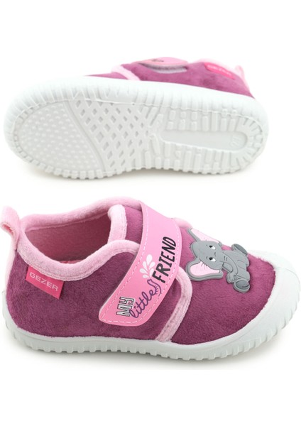 Kız Çocuk Kışlık Tek Cırt Cırtlı Ayarlanabilir Rahat Taban Ev, Bahçe, Okul, Kreş Panduf Ayakkabı indirimleri