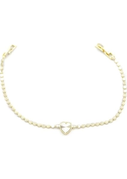Ezme Zincir Kalp Bileklik - Altın fiyatları