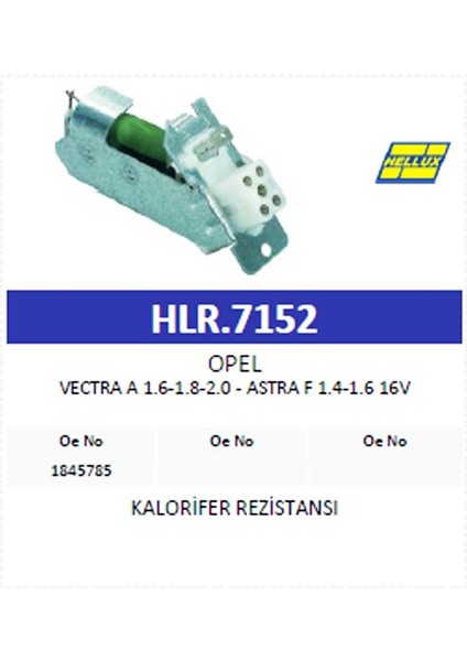 Kalorifer Rezistansı Opel Vectra A 1.6-1.8-2.0 - A modelleri