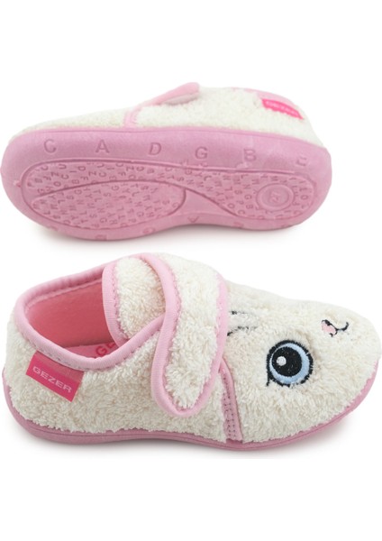 Kız Çocuk Kışlık Tek Cırt Cırtlı Ayarlanabilir Rahat Taban Ev, Bahçe, Okul, Kreş Panduf Ayakkabı indirimleri