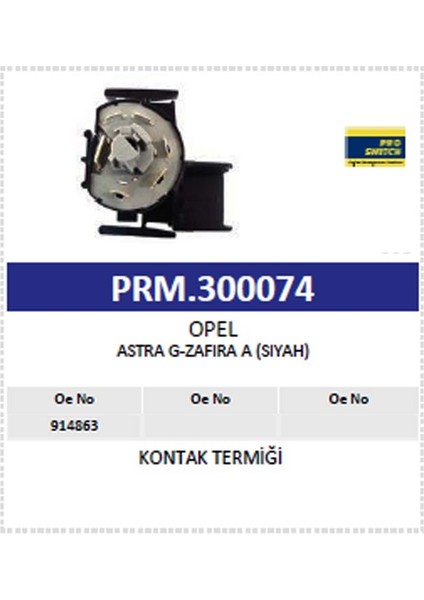 Kontak Termiği Opel Astra G-Zafıra A (Sıyah) (9148 modelleri