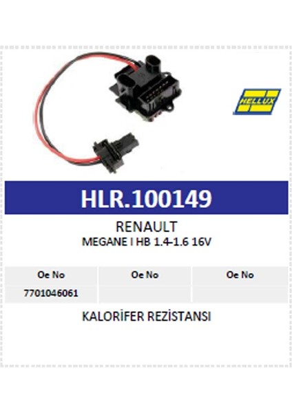 Kalorifer Rezistansı Renault Megane I Hb 1.4-1.6 1 modelleri