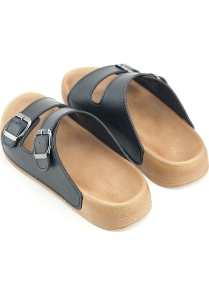 Kadın Yazlık Suni Deri Iki Kemer Cırt Cırtlı Ayarlanabilir Rahat Taban Günlük Terlik fırsatları