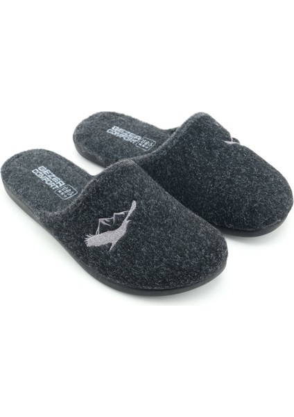 Erkek Kışlık Keçe Çıkarılabilir Cırt Cırtlı Iç Taban Rahat Ev Bahçe Terlik modelleri