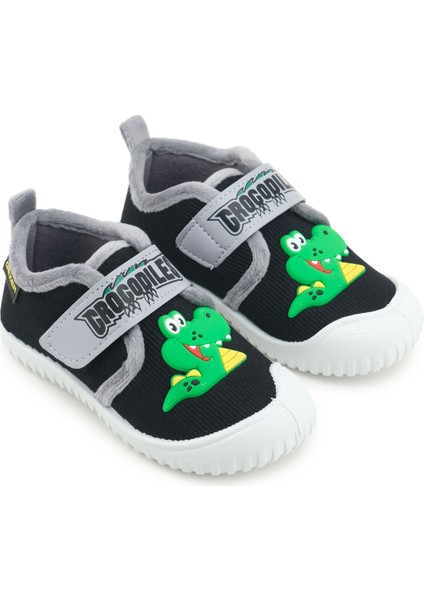 Erkek Çocuk Kışlık Tek Cırt Cırtlı Ayarlanabilir Rahat Taban Ev, Bahçe, Okul, Kreş Panduf Ayakkabı modelleri