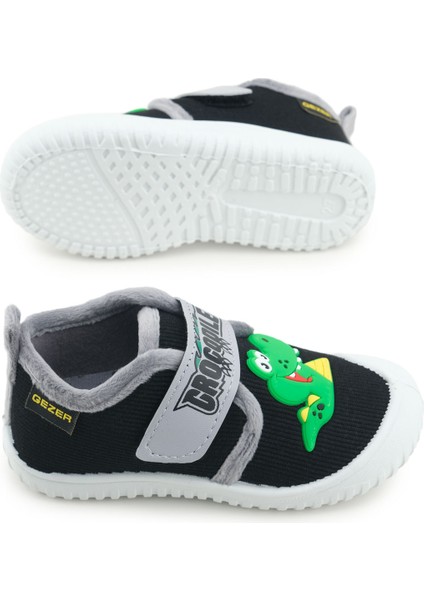 Erkek Çocuk Kışlık Tek Cırt Cırtlı Ayarlanabilir Rahat Taban Ev, Bahçe, Okul, Kreş Panduf Ayakkabı indirimleri