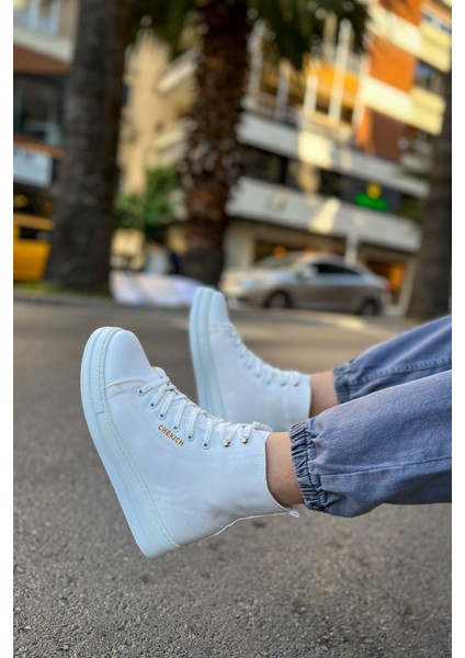 Bağcıklı Erkek Sneaker Bot Beyaz fiyatları