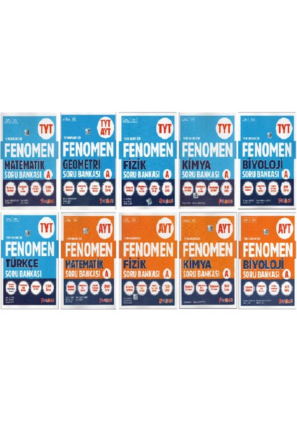 Fenomen Ayt - Tyt Sayısal Set ( 10 Kitap)