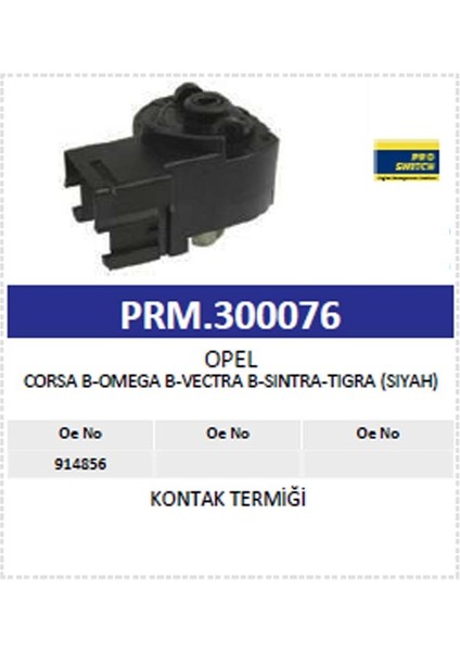 Kontak Termiği Opel Corsa B-Omega B-Vectra B-Sıntr modelleri