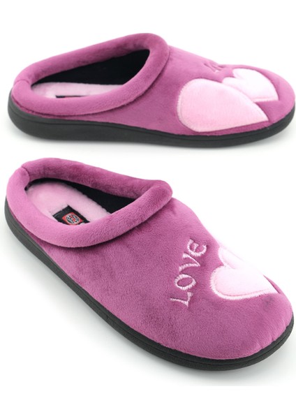 Kadın Kışlık Nakışlı Tasarım Havlu Kumaş Pu Taban Rahat Ev Bahçe Gondol Terlik