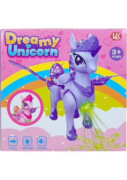 Bebeklerin Emekleme Arkadaşı Sesli Işıklı Yürüyen Unicorn Oyuncak