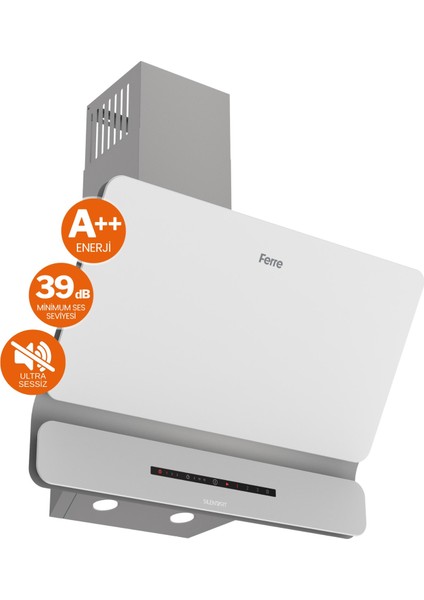 Fryart&flowart Trivona Sessiz Davlumbaz Elektrikli Beyaz Ank. Set (D081-SA + MS263 + XE63CB) fiyatları