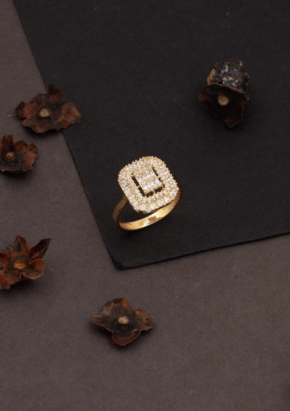 Baget Işıltılı 14 Ayar Altın Yüzük modelleri