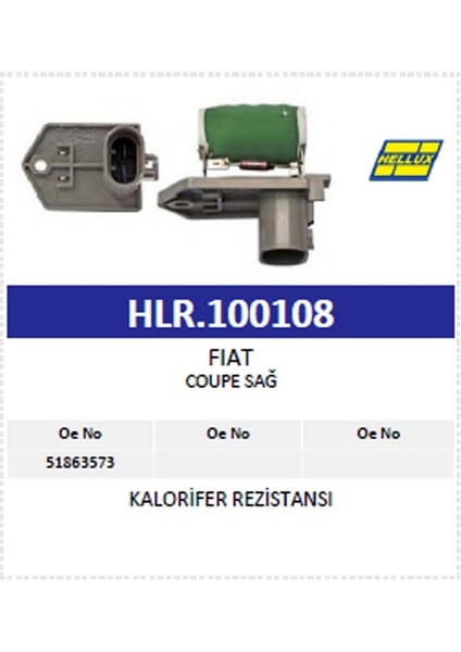Kalorifer Rezistansı Fıat Doblo 1.3- 2.0 Jtd- Gıul modelleri