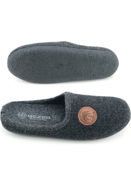 Erkek Kışlık Keçe Çıkarılabilir Iç Taban Rahat Ev Bahçe Gondol Terlik indirimleri