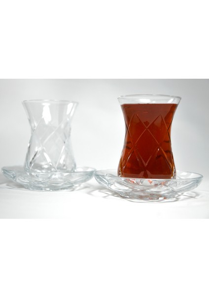 6 Kişilik Çay Seti Kristal/kesme Kare Dekor fiyatları