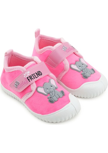 Kız Çocuk Kışlık Tek Cırt Cırtlı Ayarlanabilir Rahat Taban Ev, Bahçe, Okul, Kreş Panduf Ayakkabı modelleri