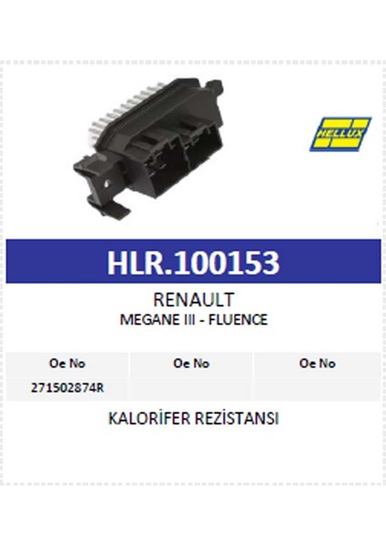 Kalorifer Rezistansı Renault Megane Iıı - Fluence modelleri