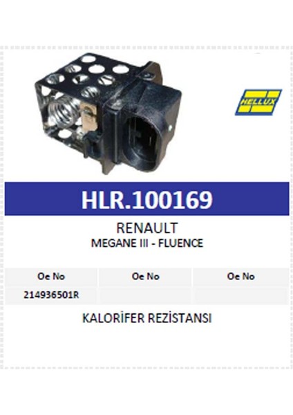 Kalorifer Rezistansı Renault Megane Iıı - Fluence modelleri