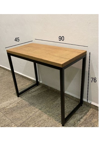 Beta Dekoratif Metal Masif Çam Ahşap Çalışma Masası fiyatları
