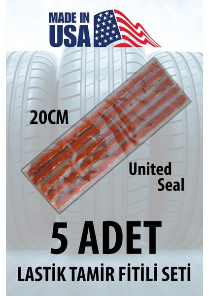 5 Adet Taşıt Lastik Tamir Fitili Lastik Onarım Için Fitil