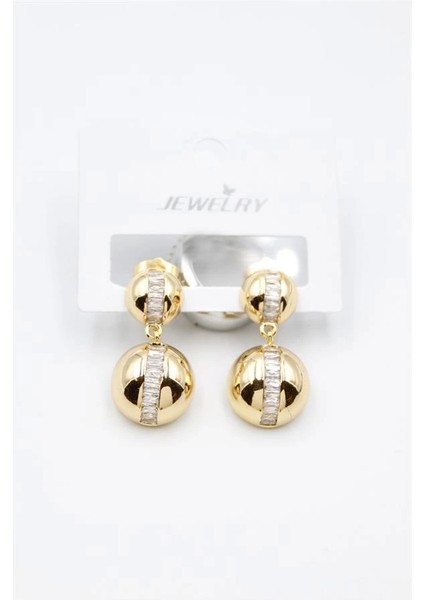 Baget Taşlı Küpe - Altın fiyatları