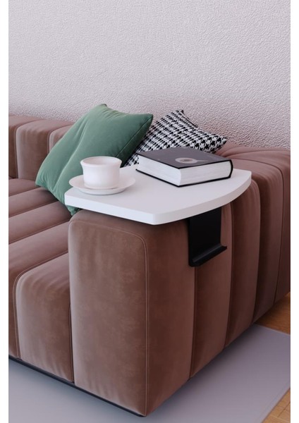 Rüya Kol Dayama Portatif Koltuk Kolu Beyaz