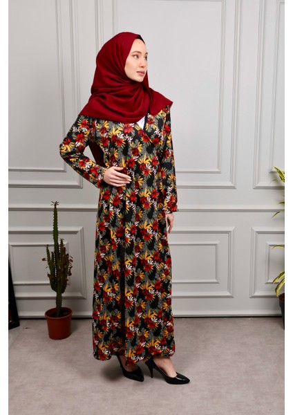 Yandan Bağlamalı Kruvaze Kadın Namaz Elbisesi