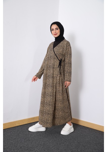 Yandan Bağlamalı Kruvaze Kadın Namaz Elbisesi