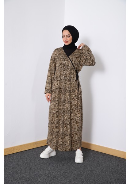 Yandan Bağlamalı Kruvaze Kadın Namaz Elbisesi modelleri