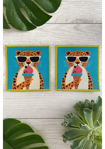 2’li Dijital Baskılı Nakış Detaylı Kokteyl Peçete Ds4 fiyatları